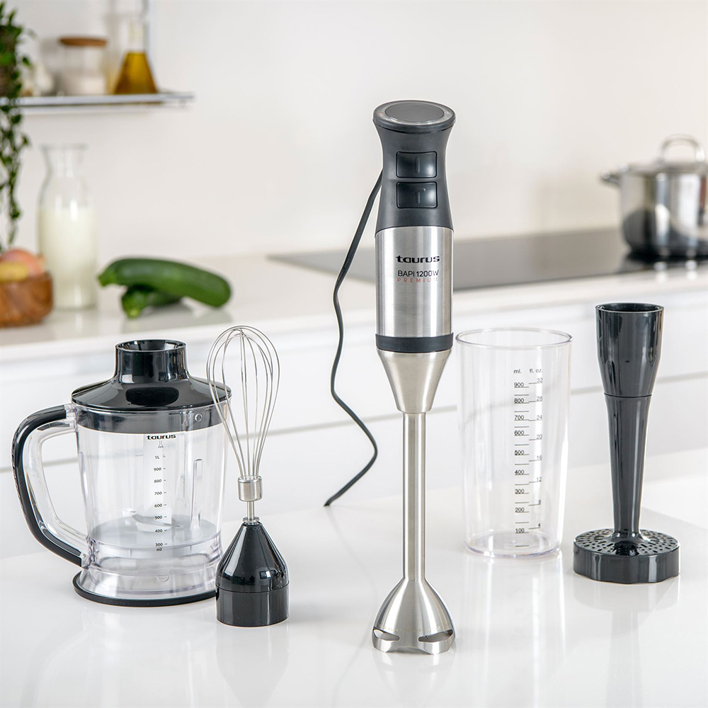Bapi Premium Stainless Steel Stick Blender With Attachments, 1200W - Image 5