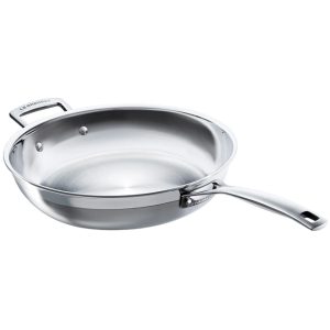 3 Ply Stainless Steel Uncoated Frying Pan, 28cm