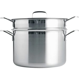 3 Ply Stainless Steel 24cm Pasta Pot With Sieve, 7.2L