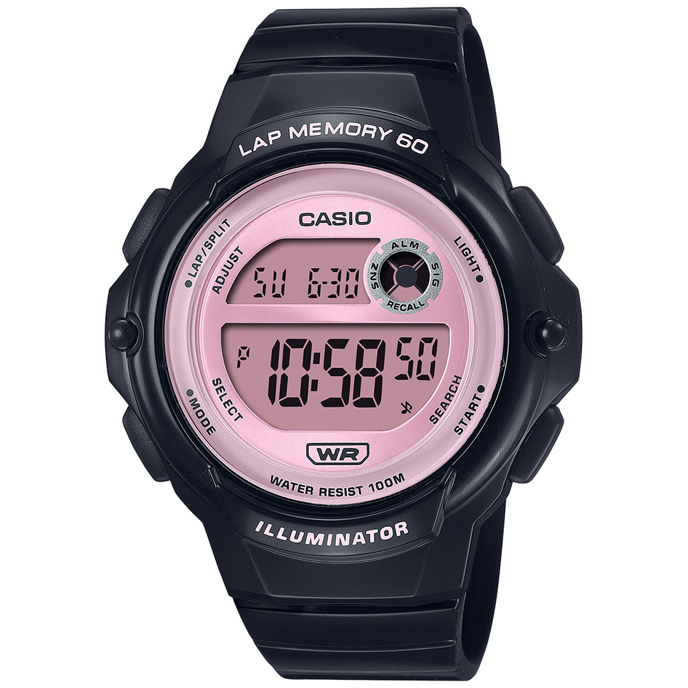 Standard Women's 100m Digital Fitness Wrist Watch, LWS-1200H - Image 4