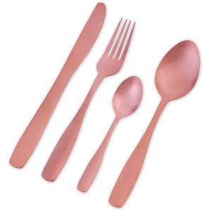 Bella Casa Rose Gold Cutlery Set, 4pc