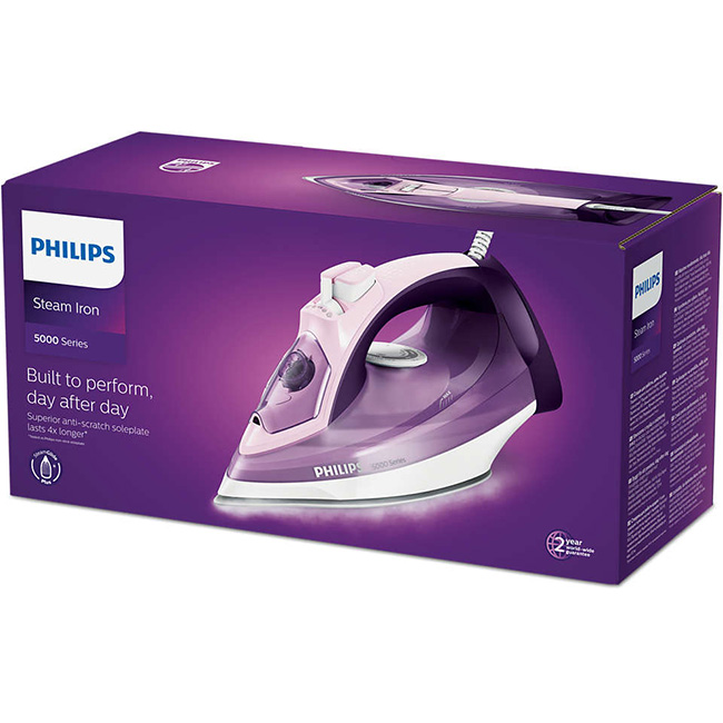 5000 Series SteamGlide Plus Steam, Spray & Dry Iron, 2400W - Image 6