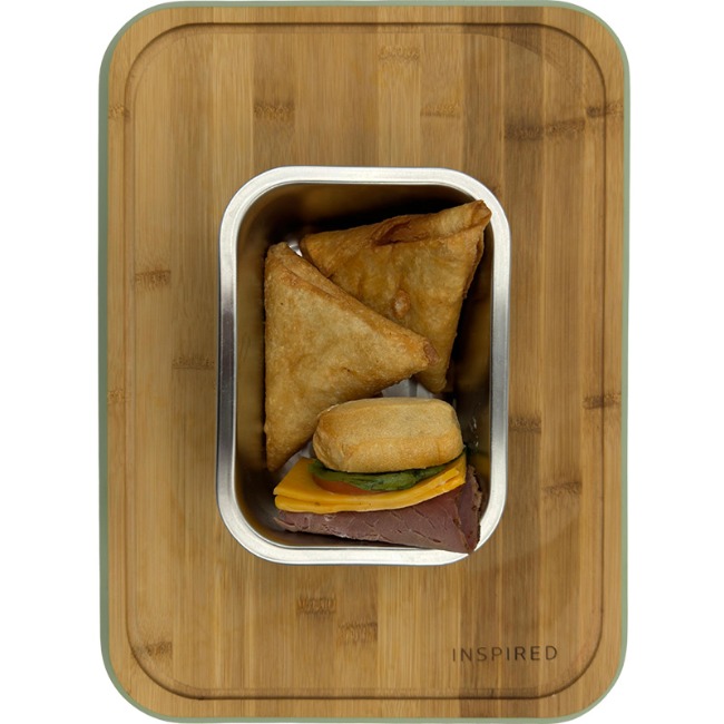 Stainless Steel Rectangular Food Storage Container With Lid, 800ml - Image 3