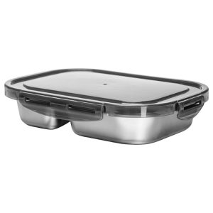 Stainless Steel Bento Food Storage Container With Lid, 900ml