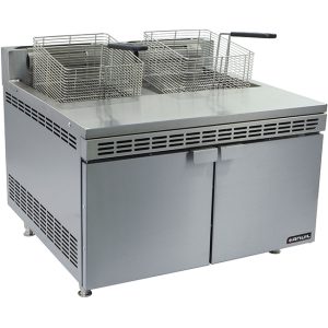 Double Basket Gas Tabletop Fryer