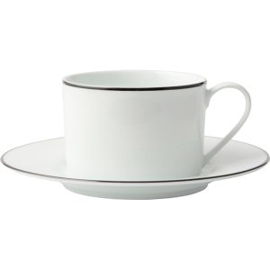 Premium Porcelain Black Line Cup & Saucer