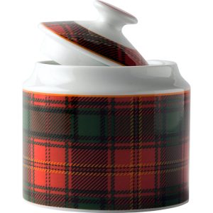 Red Tartan Sugar Pot