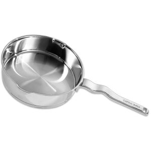 Stainless Steel Deep Frying Pan, Flow, 24cm