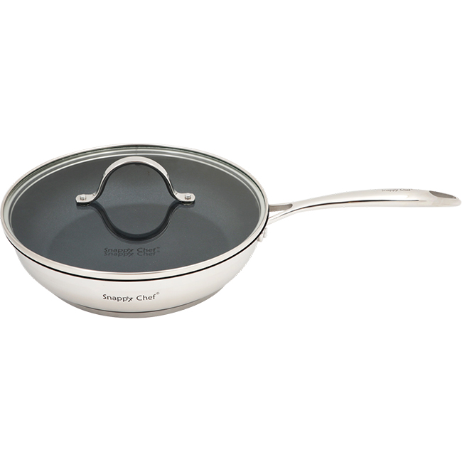Platinum Non-Stick Frying Pan With Lid, 26cm