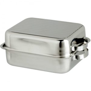 Stainless Steel Double Roasting Pan, 34.5cm