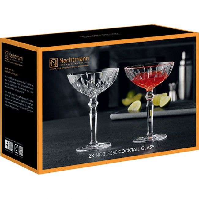 Noblesse Lead-Free Champagne Cocktail Glasses, Set Of 2 - Image 2