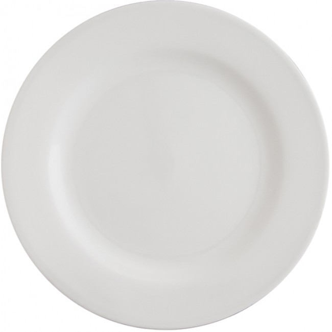 Melamine Dinner Plate, White, 25cm
