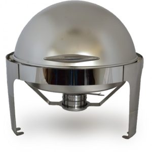 Round Satin Roll Top Chafing Dish, 6.5L