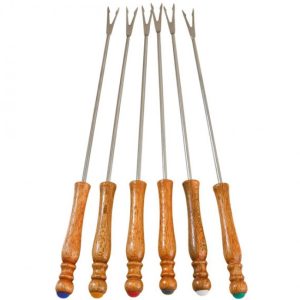 Stainless Steel Fondue Forks, Set Of 6
