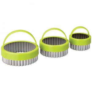 Round Fluted Cookie Cutters, 3pc