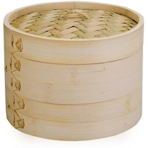 Moka 2 Tier Bamboo Steamer, 20cm