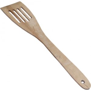 Slotted Wooden Spatula, 30cm