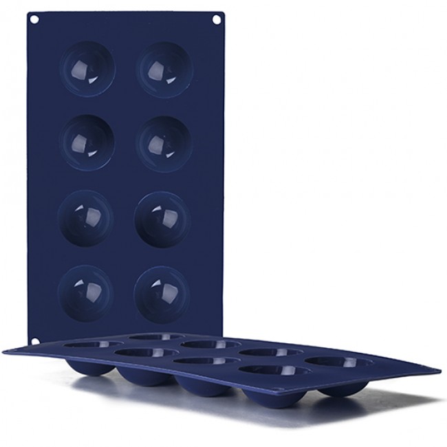 Blueberry 8 Cavity Half Sphere Silicone Pan - Image 2
