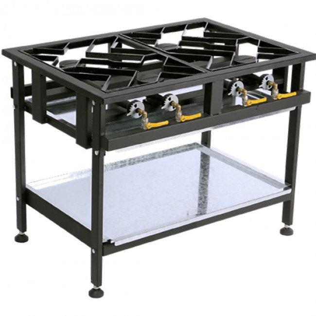 4 Boiler Gas Boiling Table, Staggered