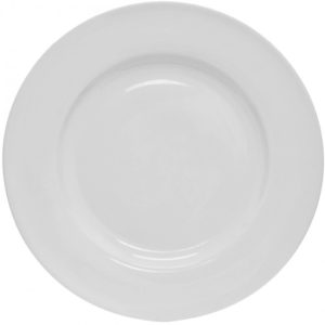 Just White Rim Dinner Plate, 27cm