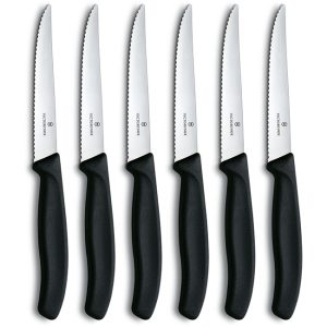 Swiss Classic Pointed Steak Knife Set, Set Of 6