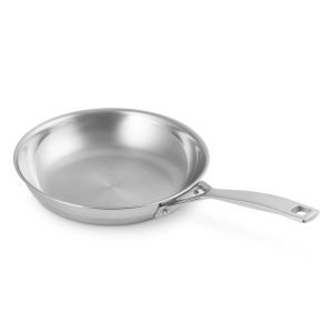 3 Ply Uncoated Stainless Steel Frying Pan, 20cm
