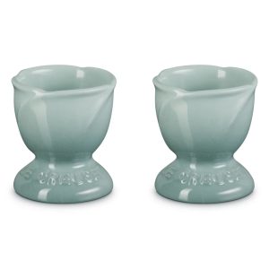 La Collection Jardin Stoneware Footed Egg Cups, Set of 2