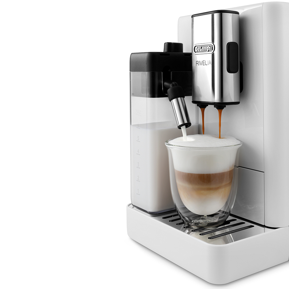 Rivelia Bean To Cup Fully Automatic Arctic White Coffee Machine - Image 2