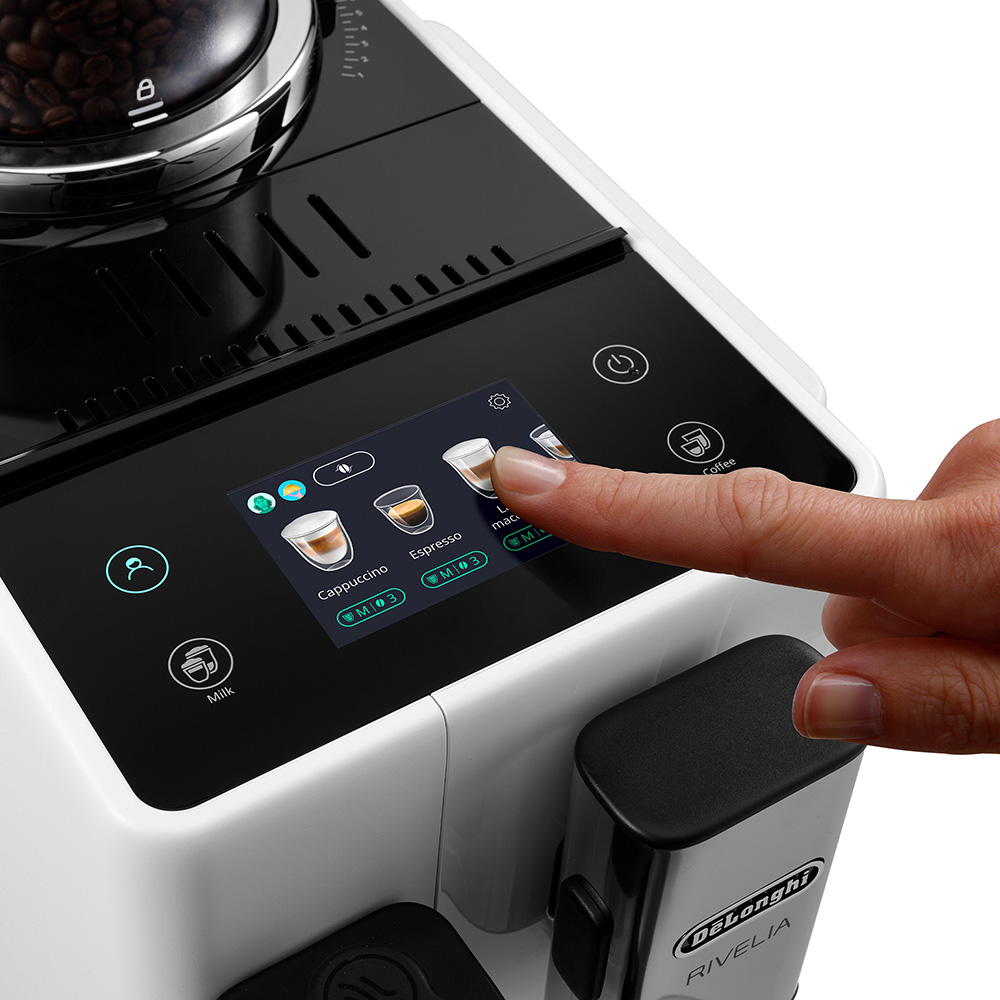 Rivelia Bean To Cup Fully Automatic Arctic White Coffee Machine - Image 4