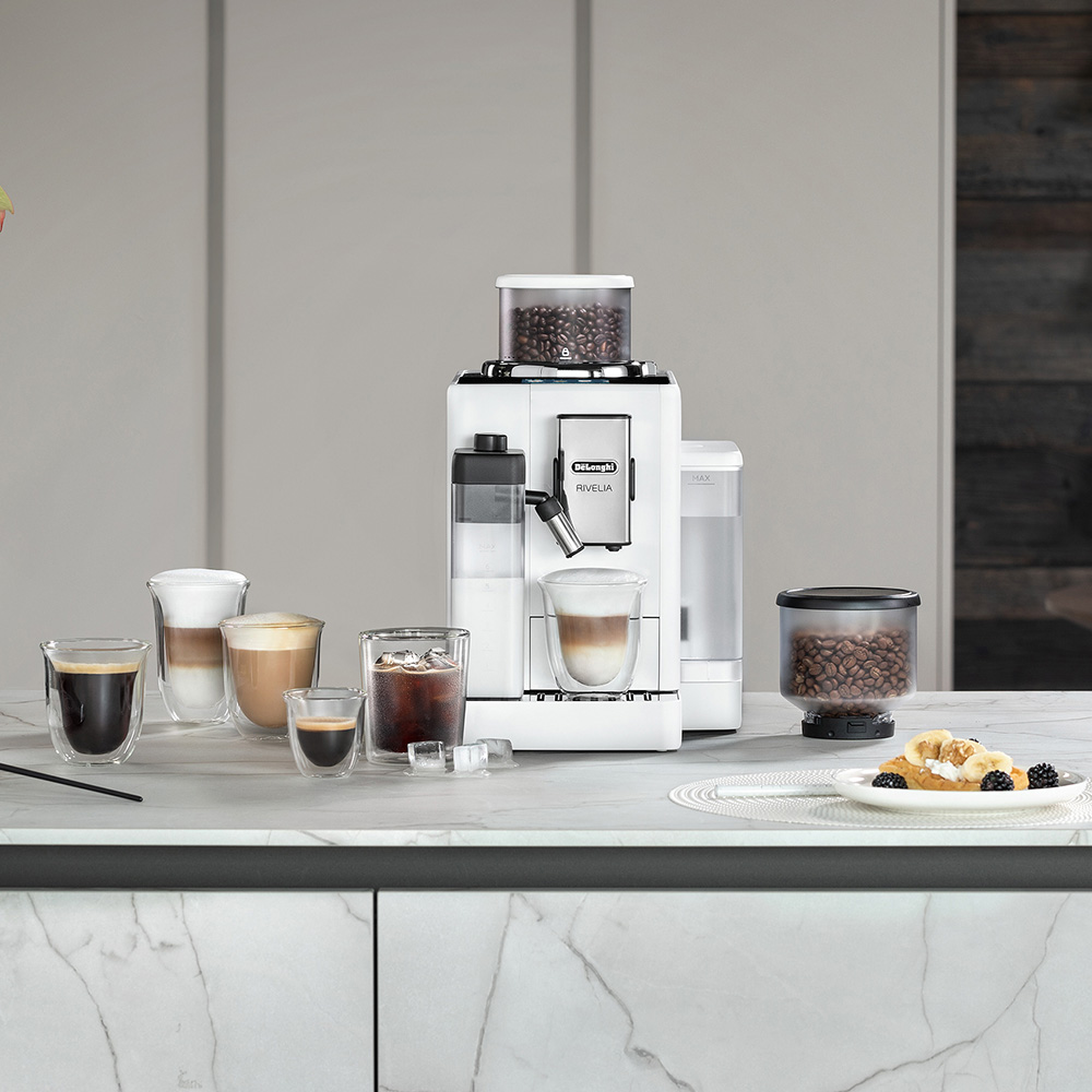 Rivelia Bean To Cup Fully Automatic Arctic White Coffee Machine - Image 9