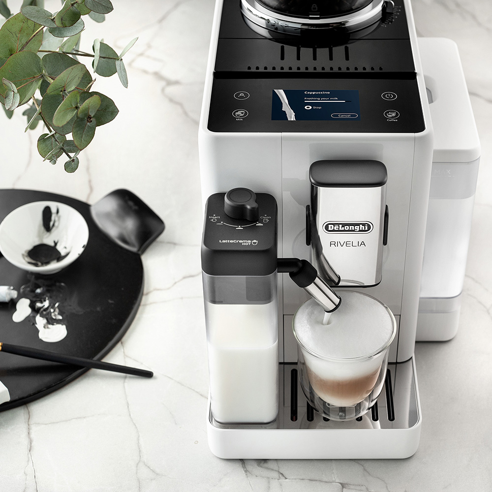 Rivelia Bean To Cup Fully Automatic Arctic White Coffee Machine - Image 8