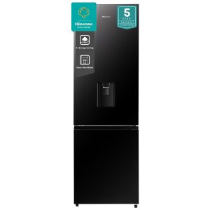 347L Black Combi Refrigerator with Water Dispenser, H450BMIB-WD
