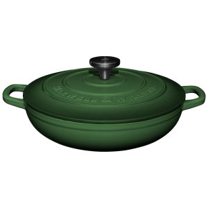 Cast Iron Round Shallow Casserole, 27cm