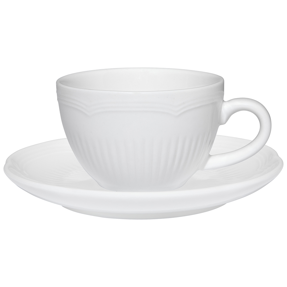 Rococo Demi Cup and Saucer, 90ml
