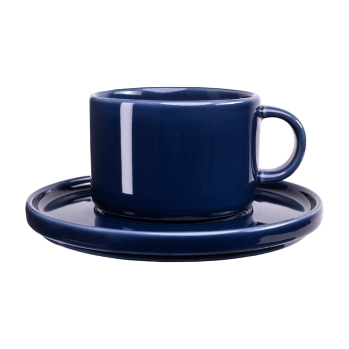 Flat Stackable Cup and Saucer - Image 3