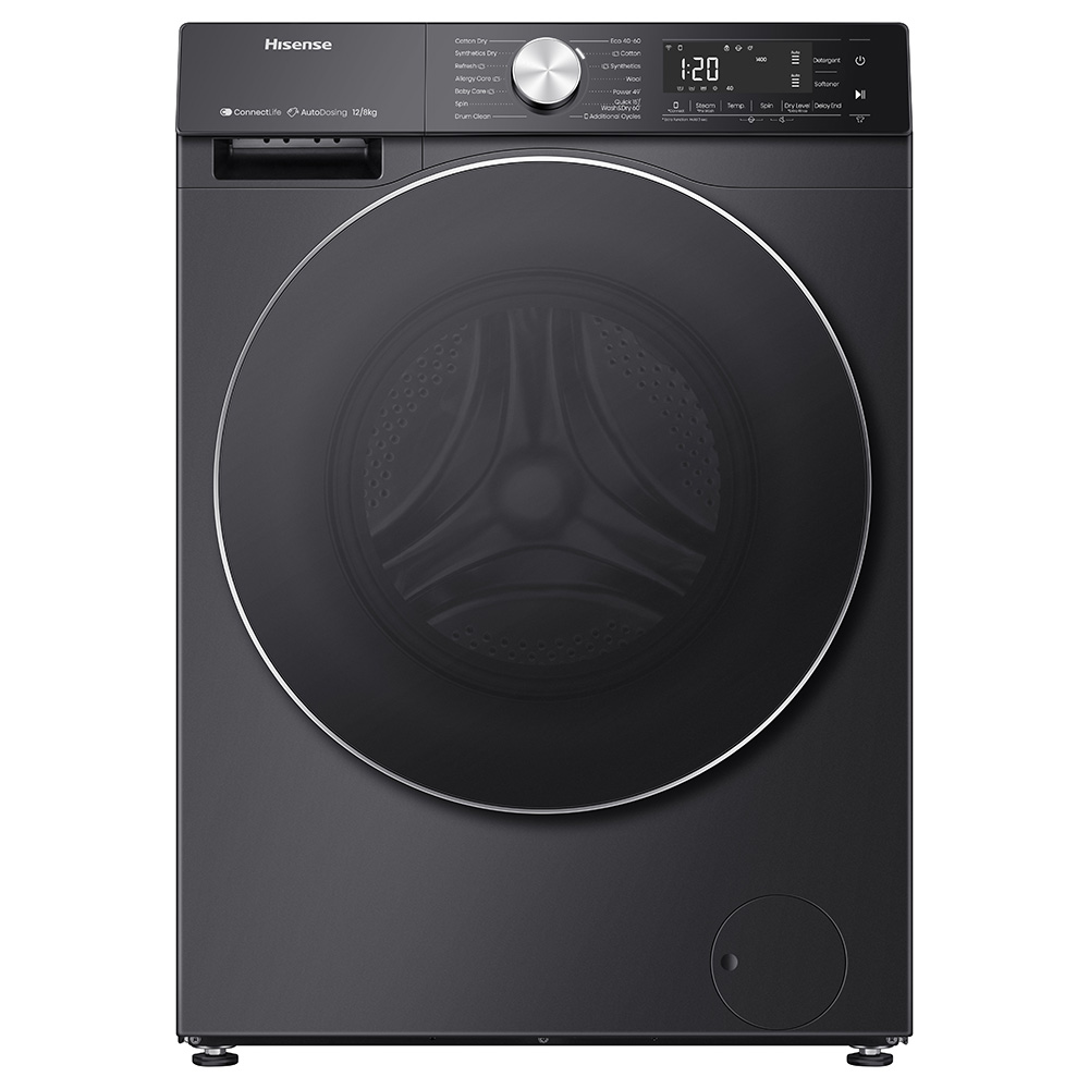 12kg Smart Front Loader Washer & Dryer, WD5S1245BB
