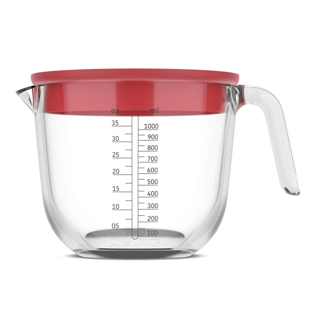 Chef It Glass Measuring Jug with Lid, 1L - Image 5