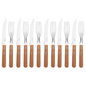 Churrasco Steak Knife & Fork Set, Set Of 12