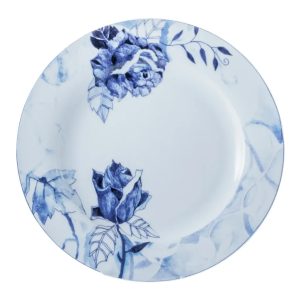 Peacock Sapphire Garden Side Plates, Set of 4