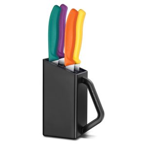 Swiss Classic Steak & Pizza Knife Block, 5pc