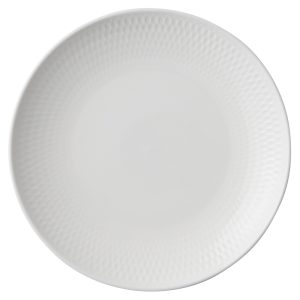 White Basics Diamonds Coupe Side Plate, 15cm