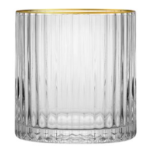 Opulent Tumblers with Gold Rim, Set of 4