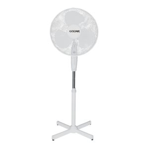 40cm White Oscillating Pedestal Fan