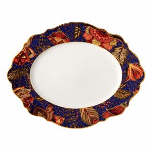 Blue Fern Platter, 35cm