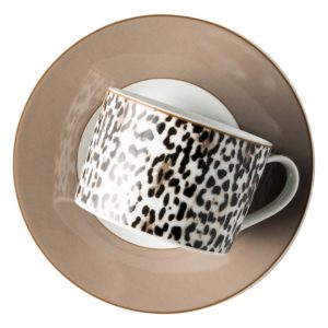 Leopard Cup & Saucer, 200ml