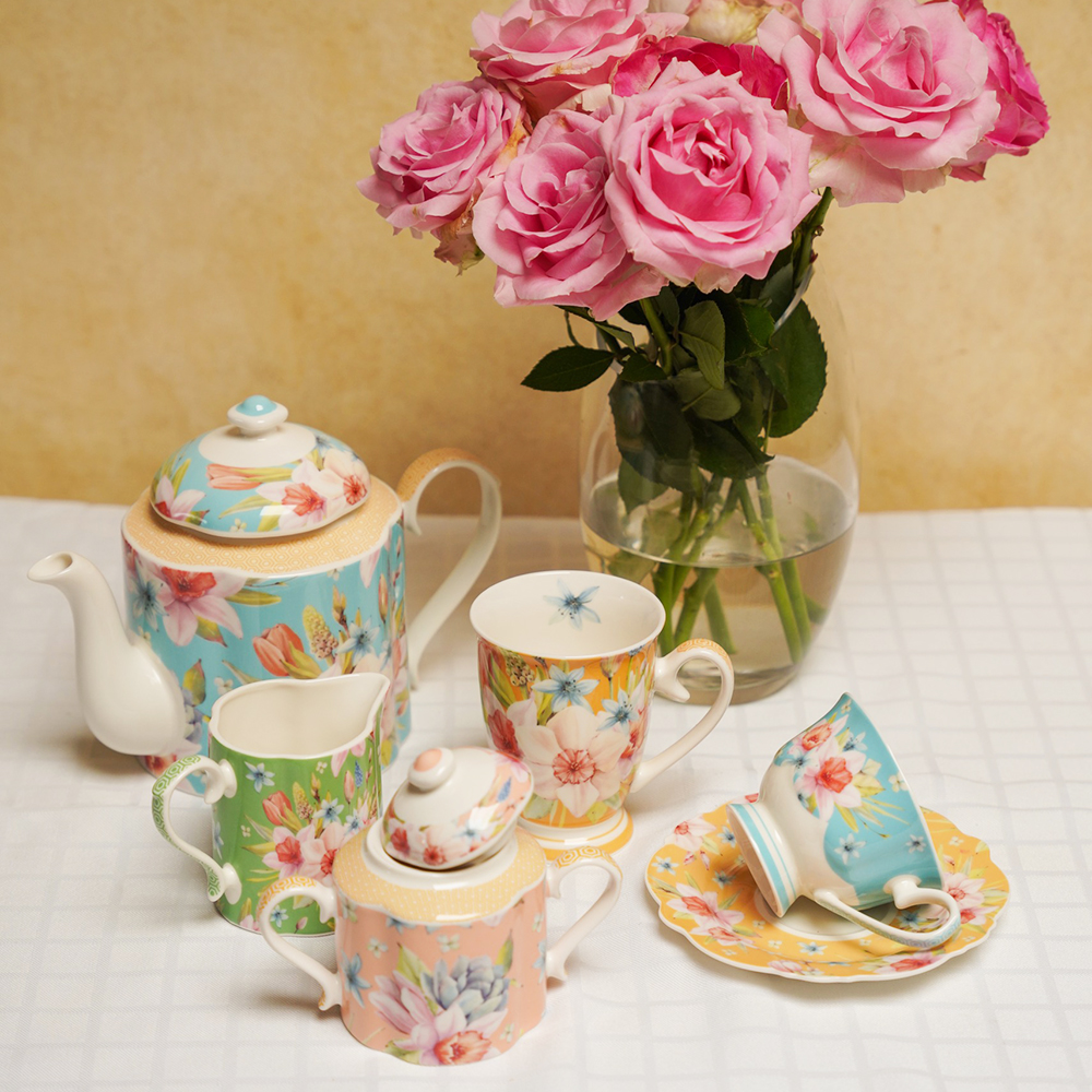 Jenna's Garden Footed Mug - Image 5