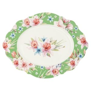 Jenna's Garden Oval Platter, 37cm
