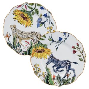 Wild Bloom Side Plates, Set of 4