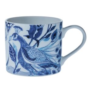 Peacock Sapphire Garden Mug, 250ml