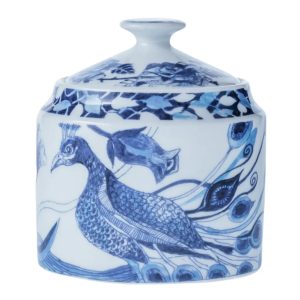 Peacock Sapphire Garden Sugar Pot, 250ml